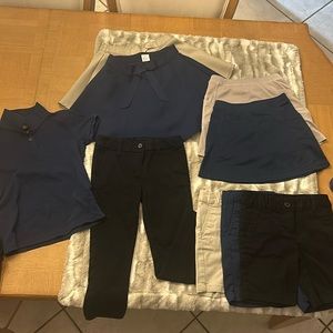 Lot of 9 Girls Wonder Nation Uniforms Size 6